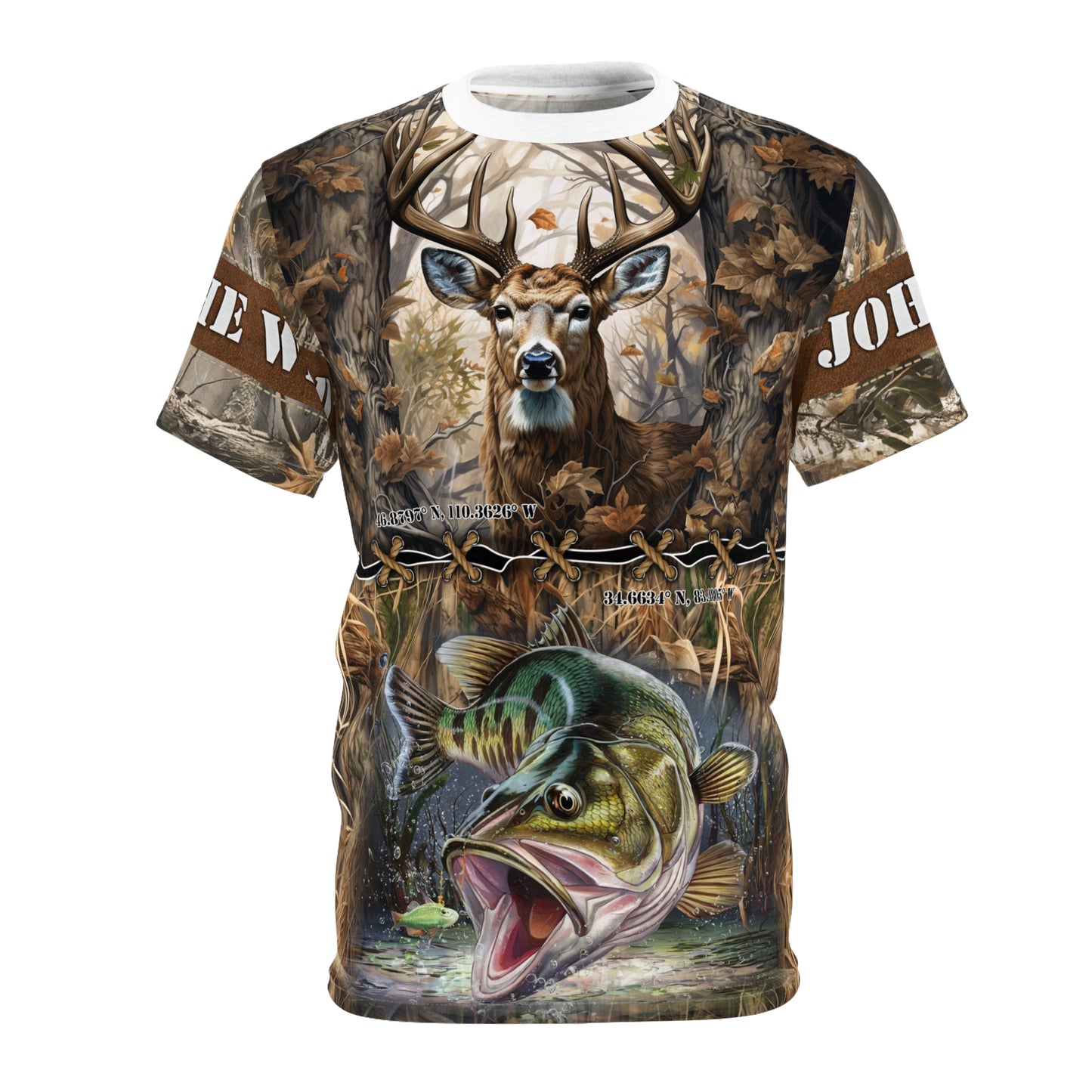 Wilderness Coordinates Personalized Unisex Cut & Sew Tee