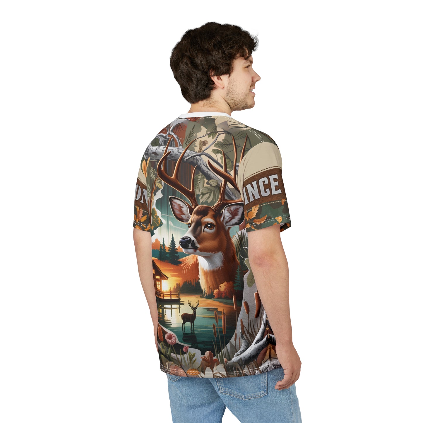Lakeside Buck Retreat Personalized Unisex Cut & Sew Tee