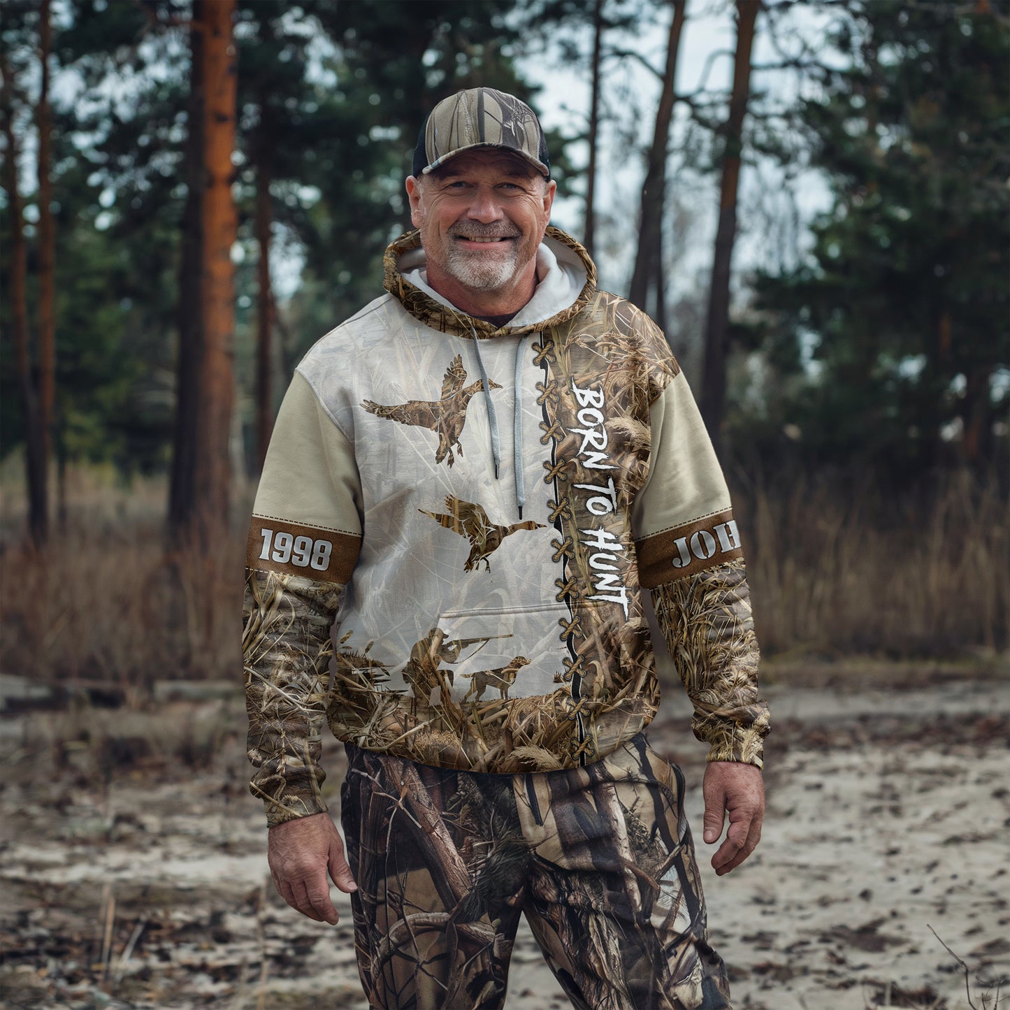 Duck Hunting Hoodie - Camo Design for Waterfowl Hunters