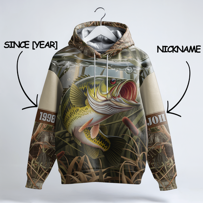 Bass Strike Personalized Hoodie