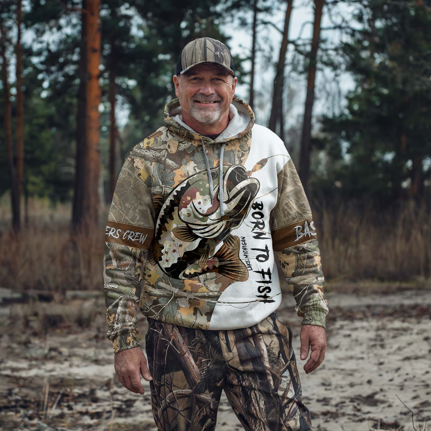 Bass Camo Warrior Personalized Hoodie