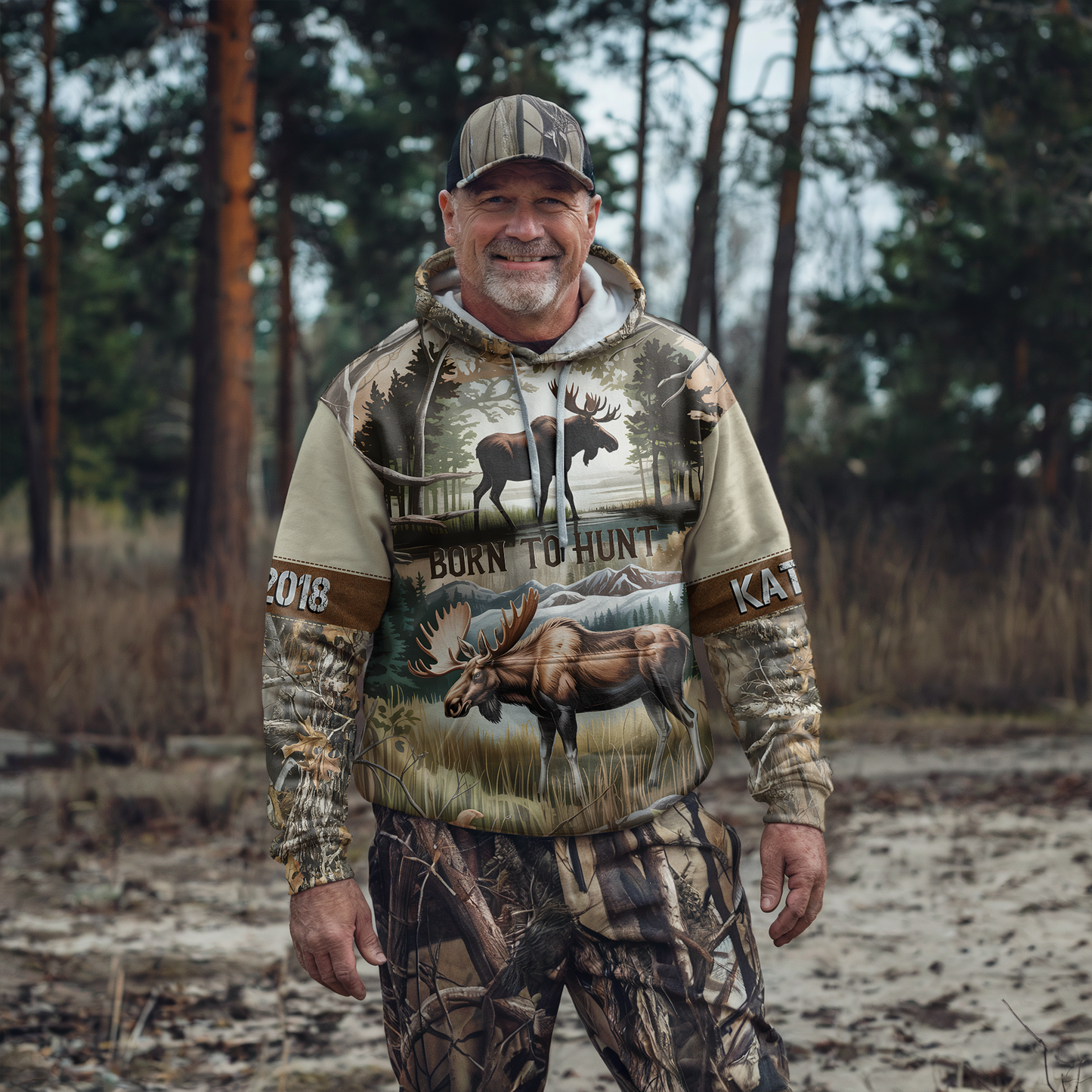 Bull Moose Wilderness Personalized Hoodie