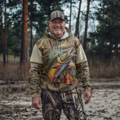 Brook Trout Wilderness Personalized Hoodie