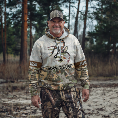 Buck Hunter Camo Personalized Hoodie