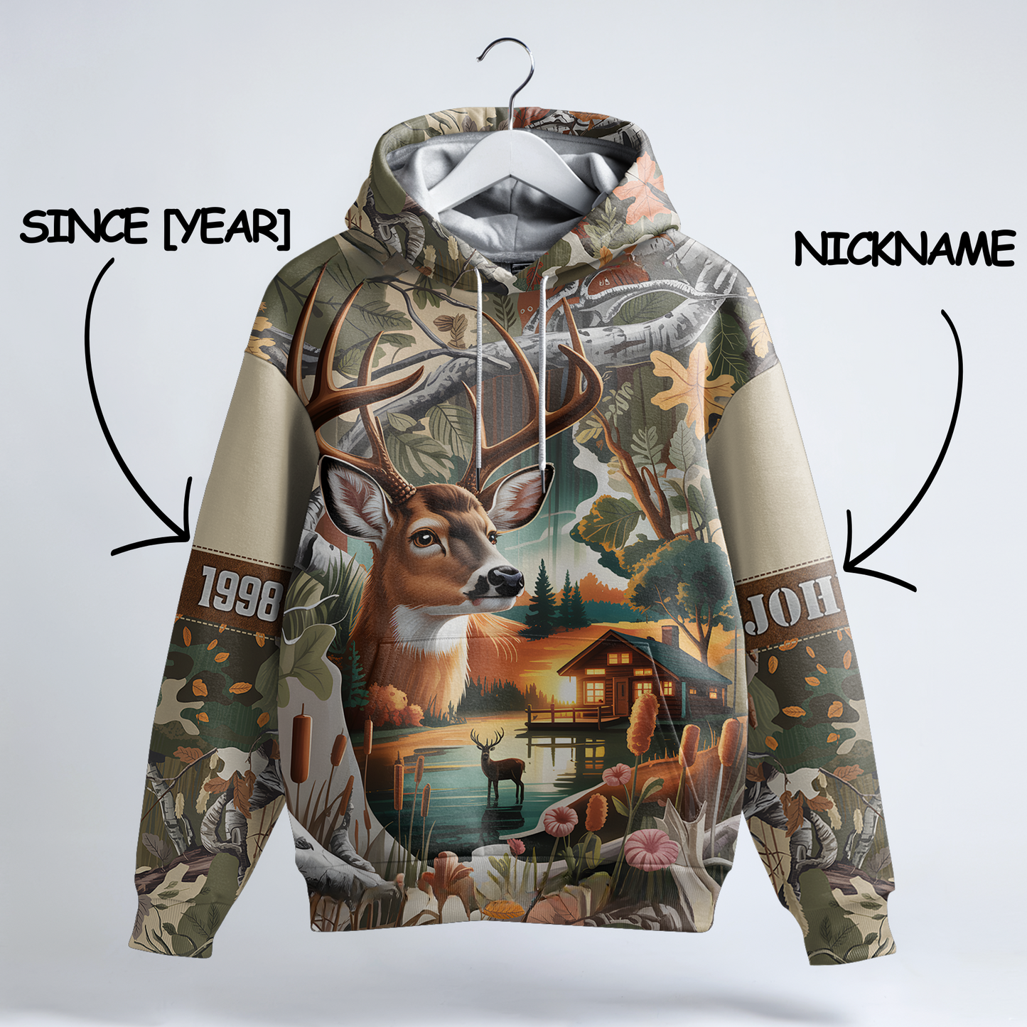 Lakeside Buck Retreat Personalized Hoodie