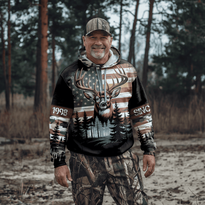 American Whitetail Patriot Personalized Hoodie