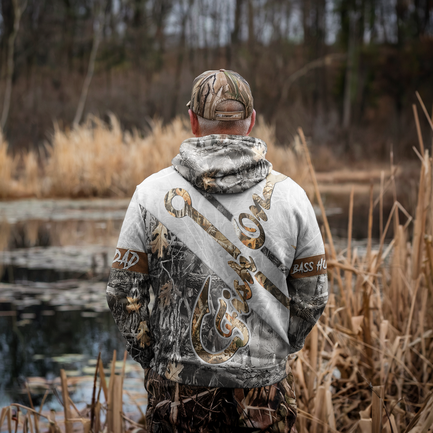Fish Hook Camo Personalized Hoodie