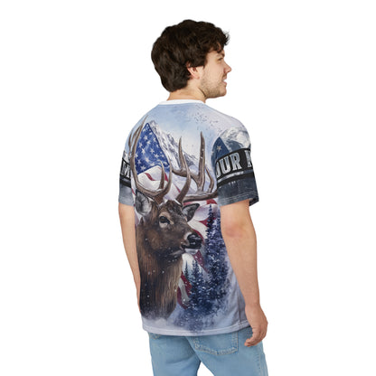 American Elk Majesty Personalized Unisex Cut & Sew Tee