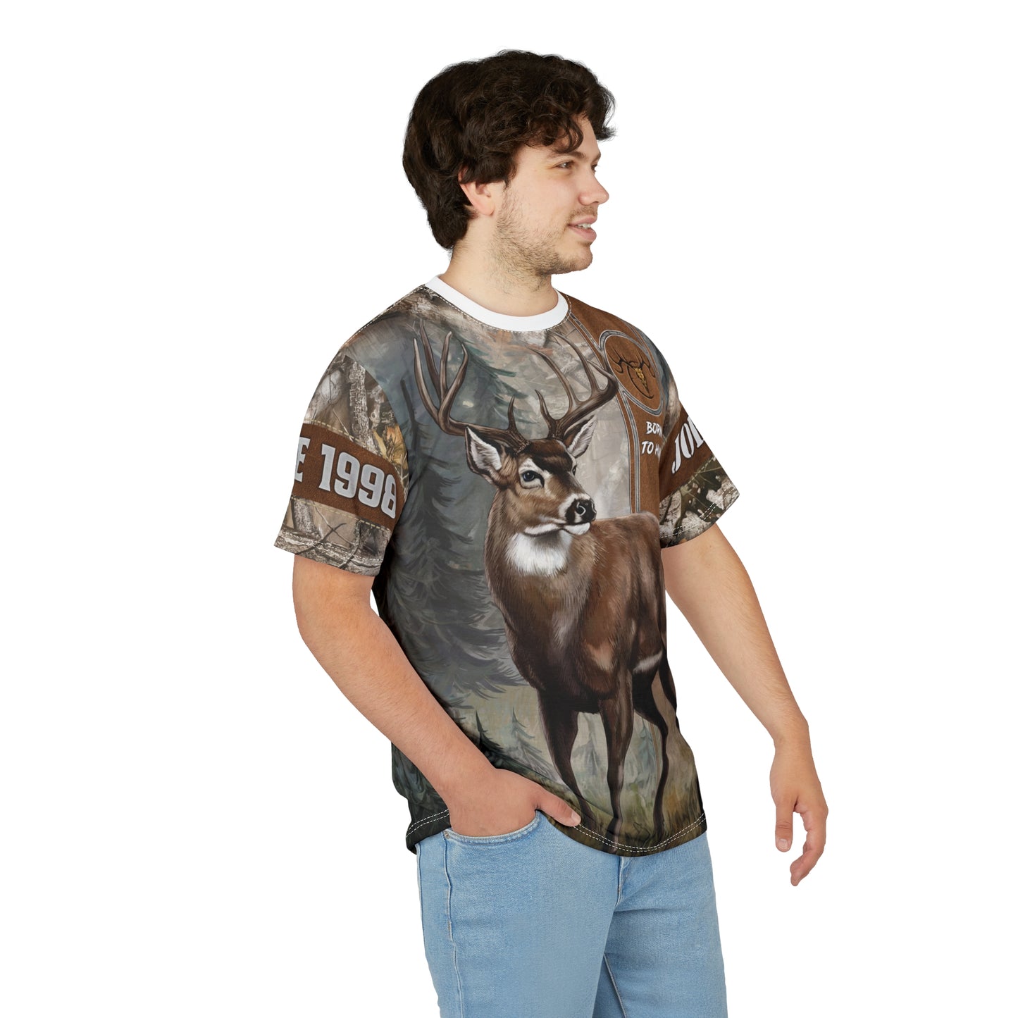 Buck Hunter Personalized Unisex Cut & Sew Tee