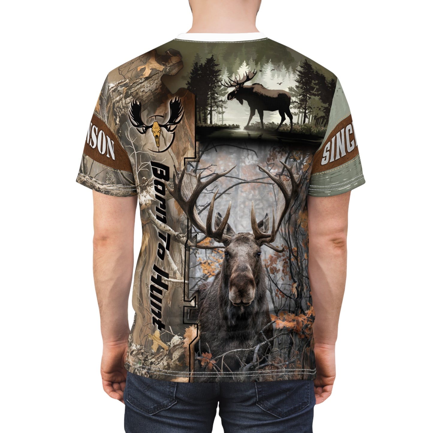 Moose Majesty Personalized Unisex Cut & Sew Tee
