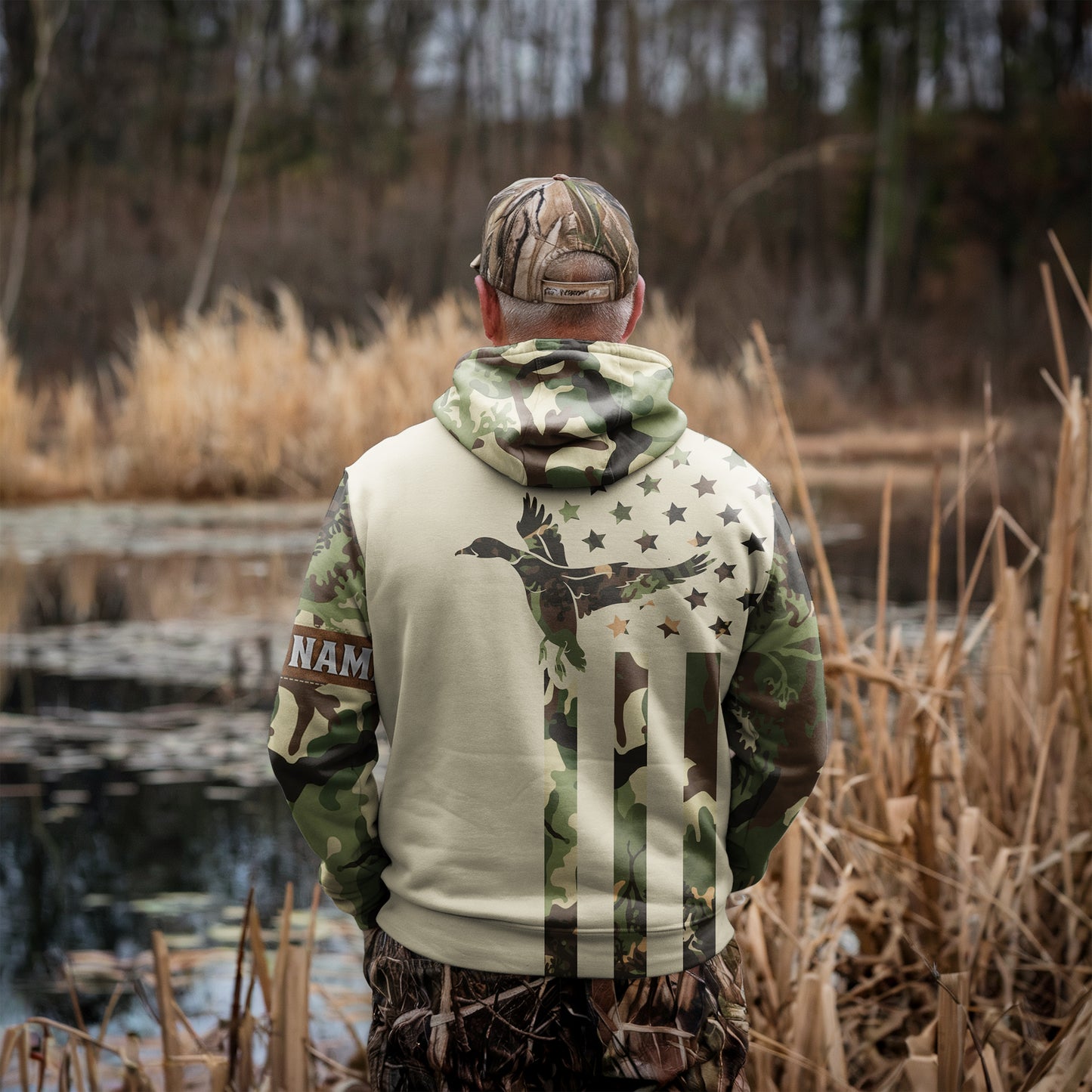 Duck Hunting Hoodie - Personalized Camo Design & Warm Gear