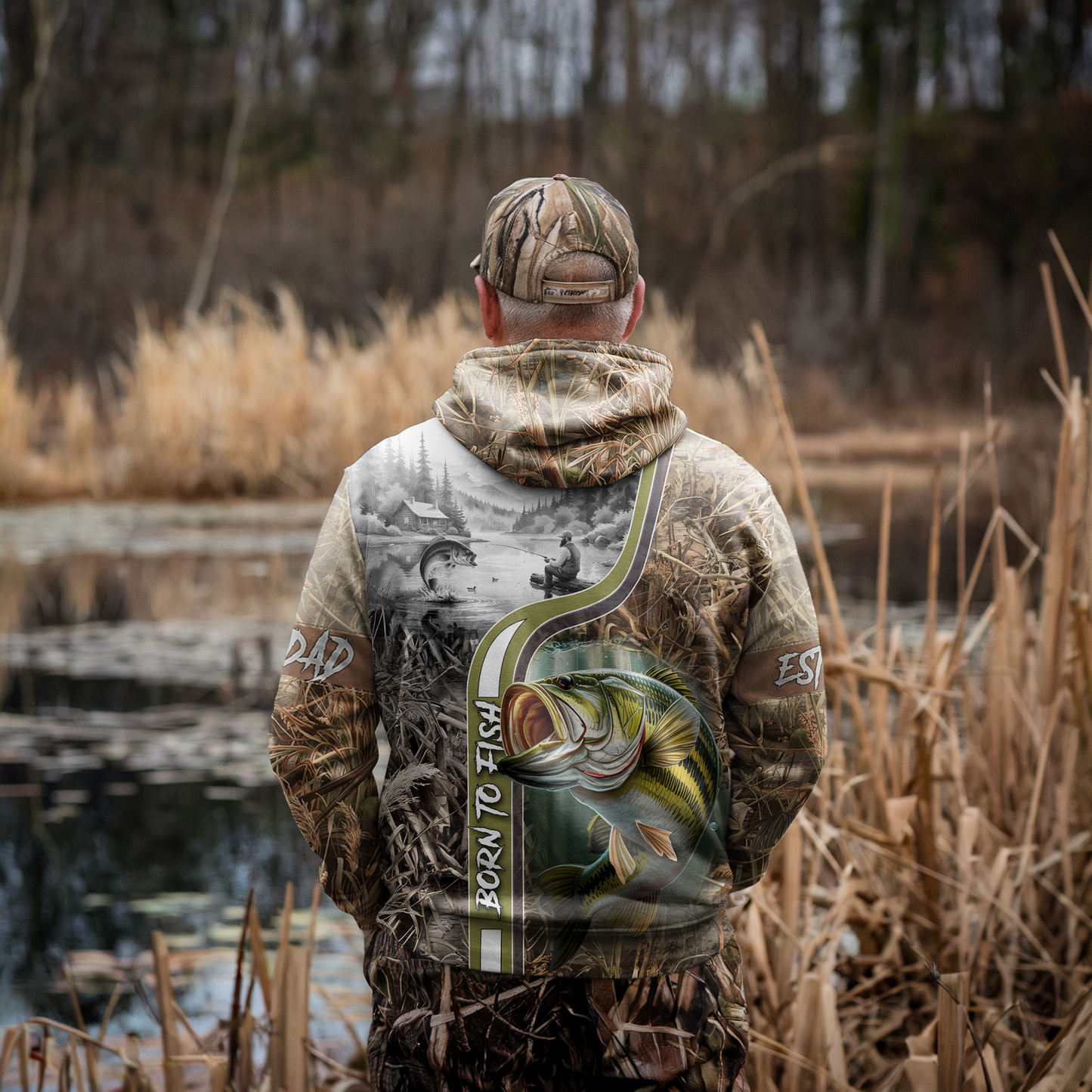 Backwater Bass Legend Personalized Hoodie