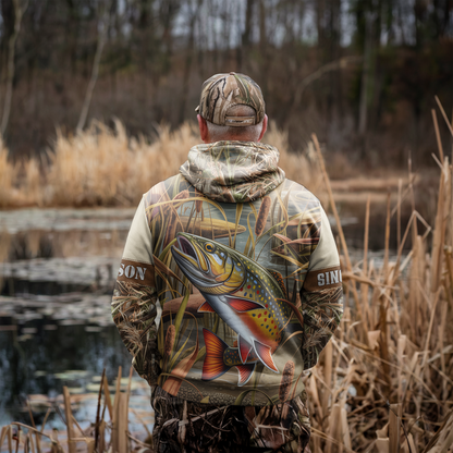 Brook Trout Wilderness Personalized Hoodie
