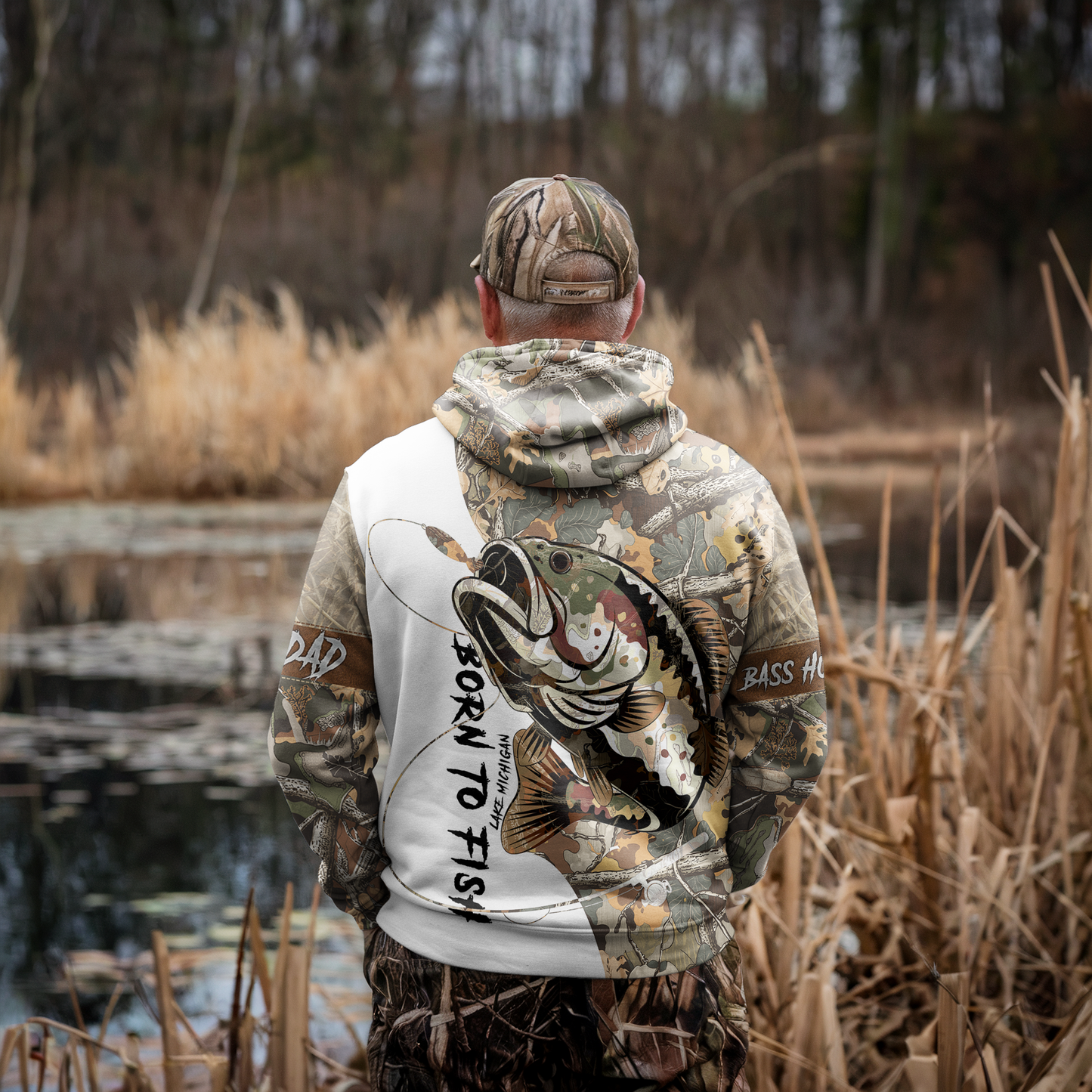 Bass Camo Warrior Personalized Hoodie