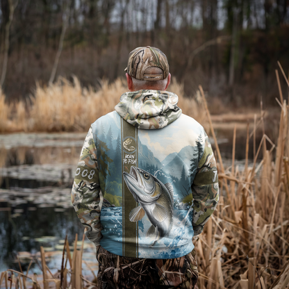 Walleye Warrior Personalized Hoodie