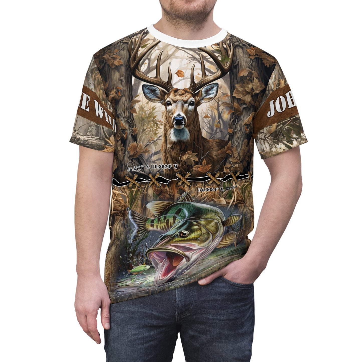 Wilderness Coordinates Personalized Unisex Cut & Sew Tee