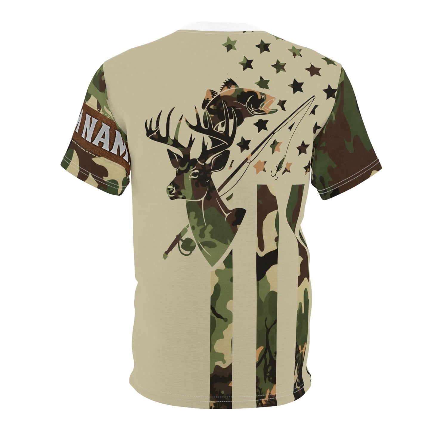 Stars & Stripes Outdoors Personalized Unisex Cut & Sew Tee