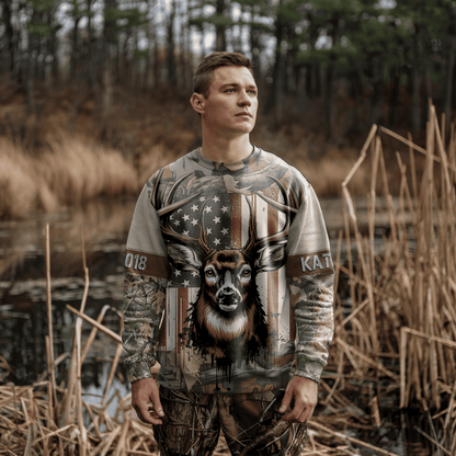 American Whitetail Patriot Personalized Unisex Sweatshirt