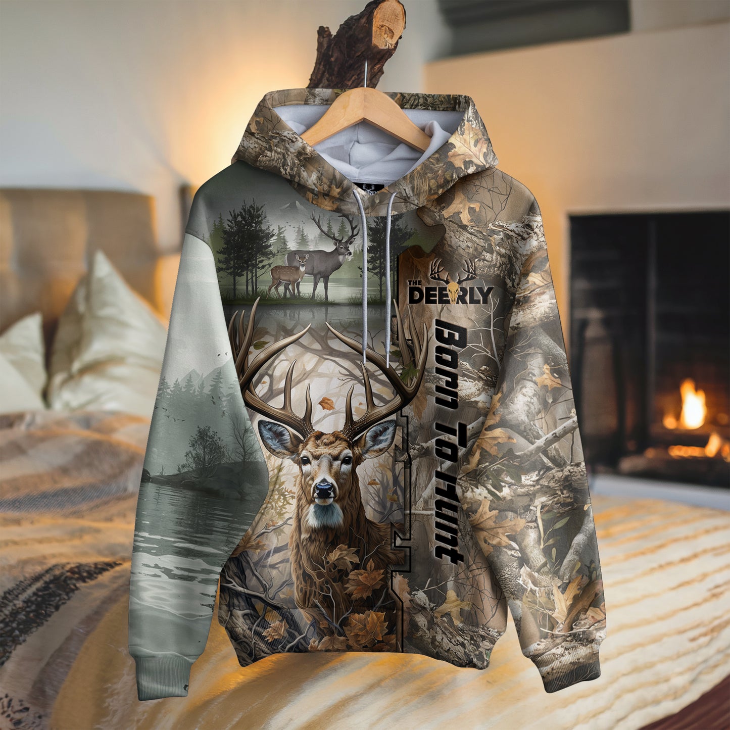 Born to Hunt Hoodie - Buck Wilderness Edition - The Deerly