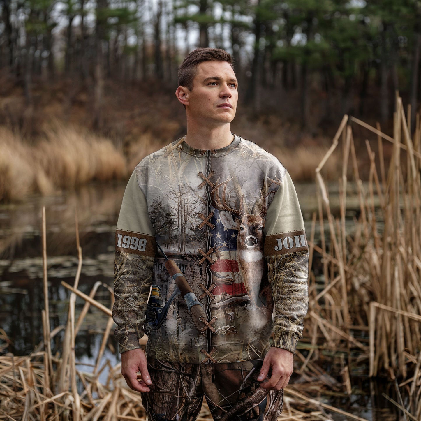 Buckmaster’s Reel Personalized Hunting Sweater