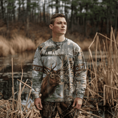 Trophy Elk Hunter Personalized Unisex Sweatshirt