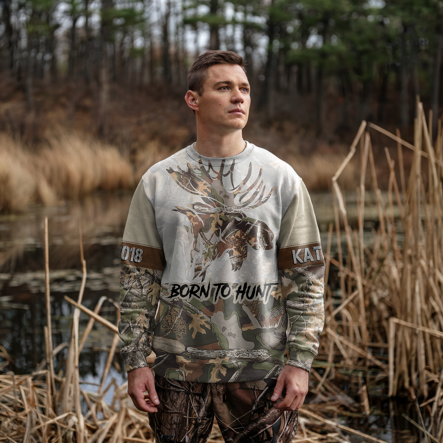 Bull Moose Camo Personalized Unisex Sweatshirt