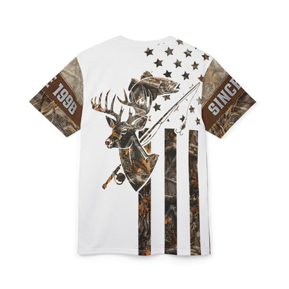 Wilderness Stars & Stripes Personalized Unisex Cut & Sew Tee