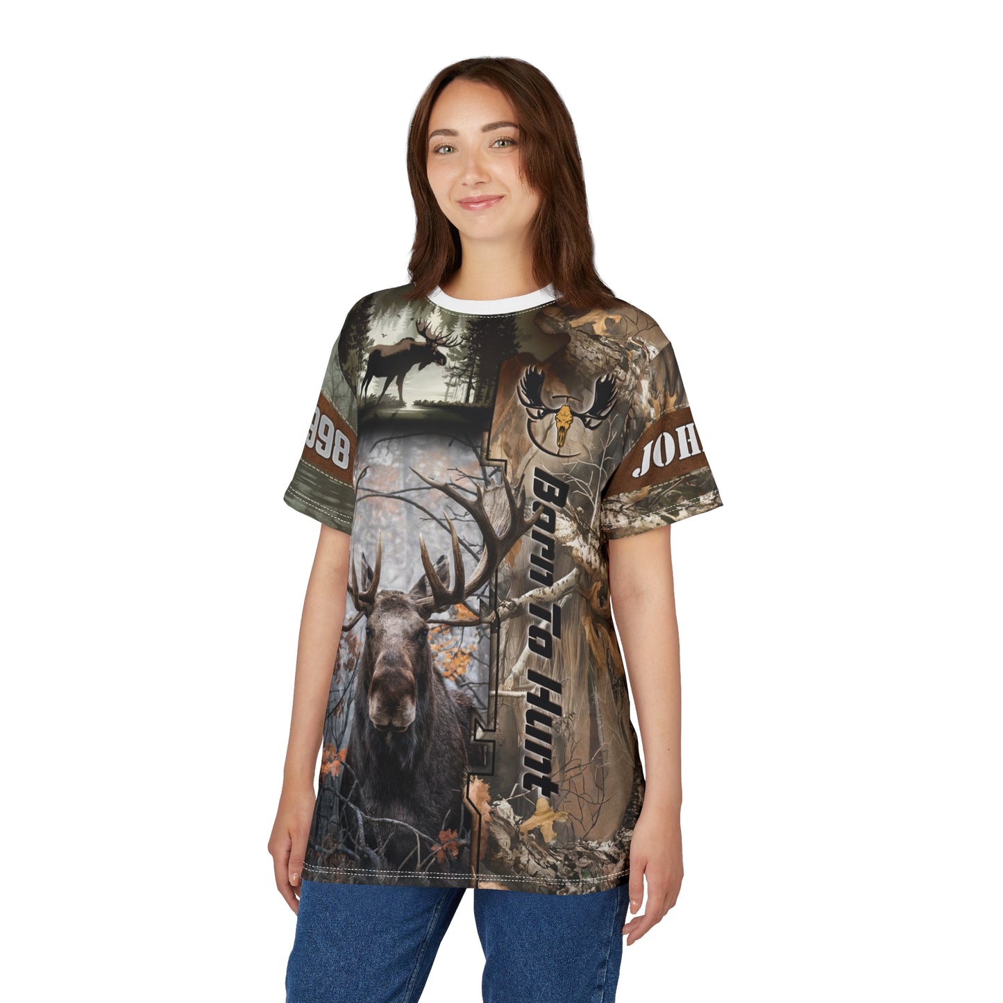 Moose Majesty Personalized Unisex Cut & Sew Tee