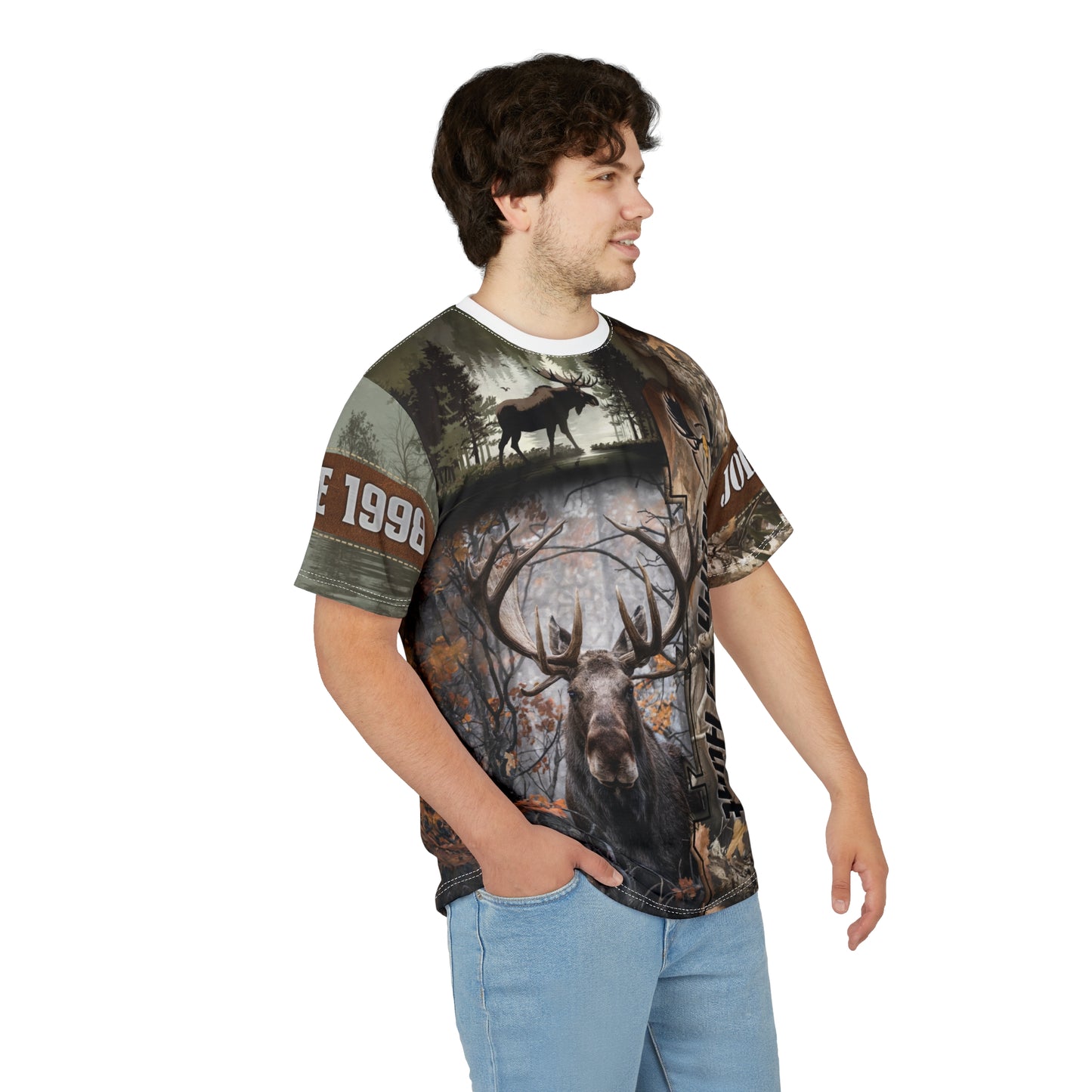 Moose Majesty Personalized Unisex Cut & Sew Tee