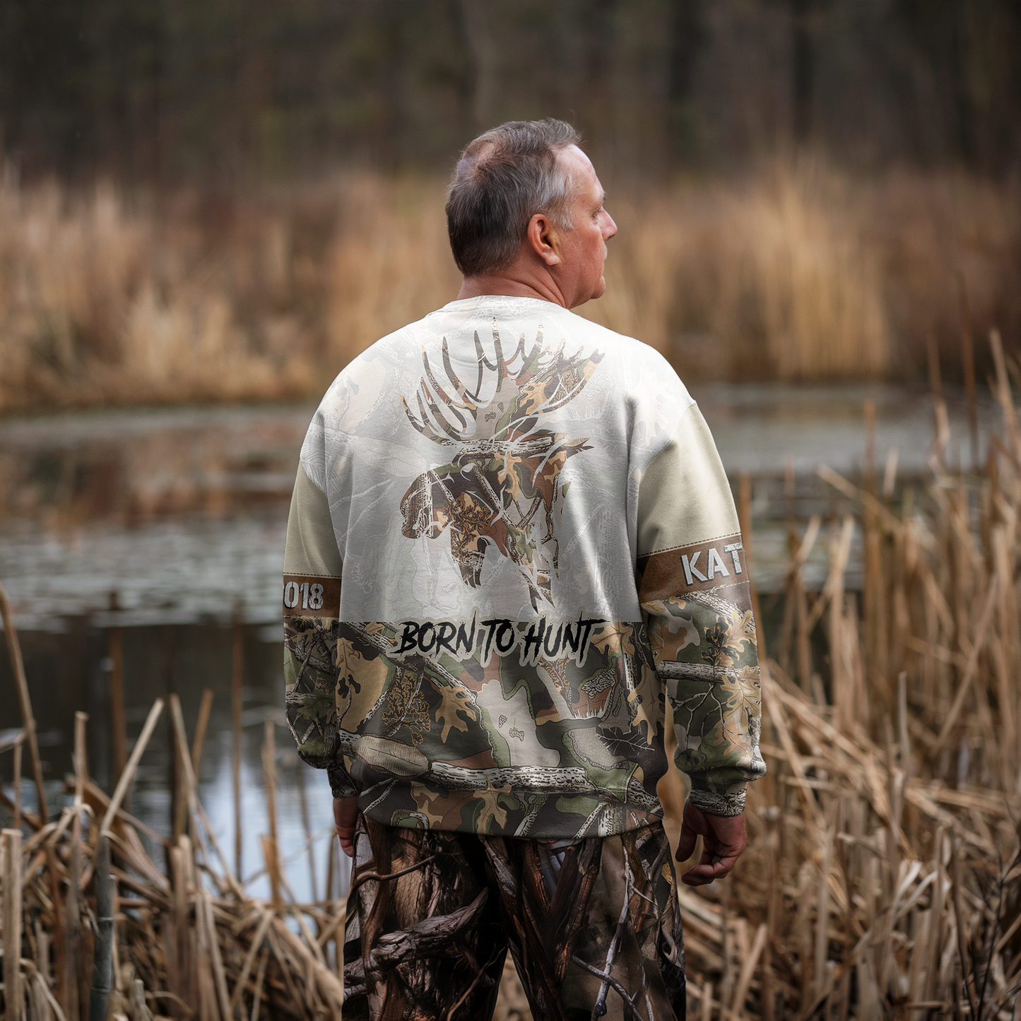 Bull Moose Camo Personalized Unisex Sweatshirt