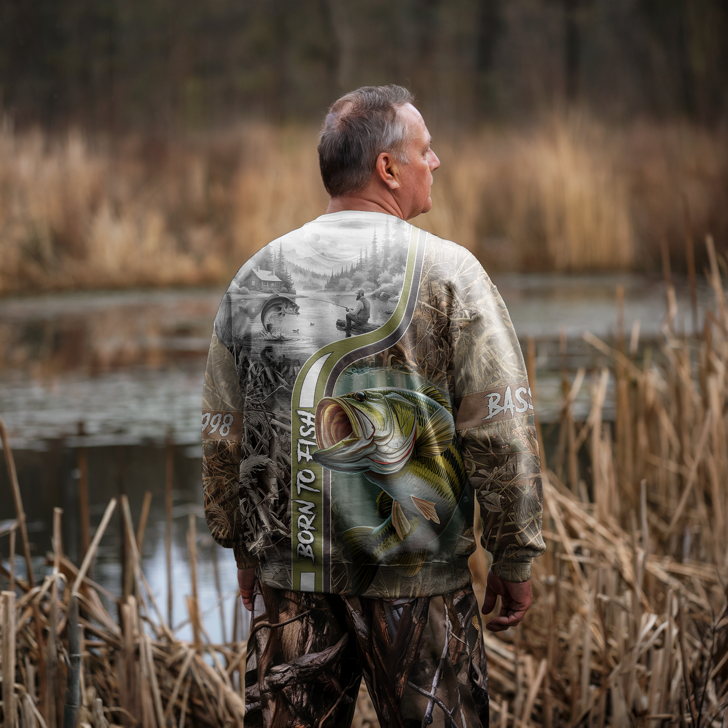 Backwater Bass Legend Personalized Unisex Sweatshirt