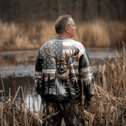 American Whitetail Patriot Personalized Unisex Sweatshirt
