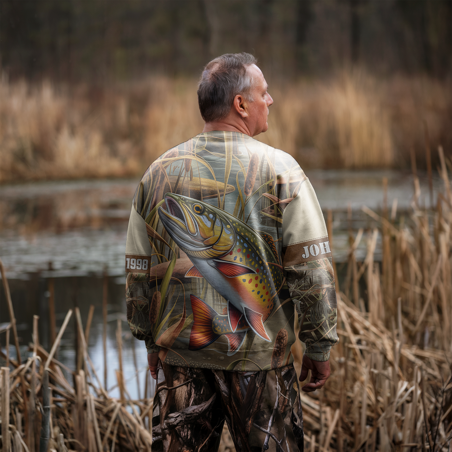 Brook Trout Wilderness Personalized Unisex Sweatshirt