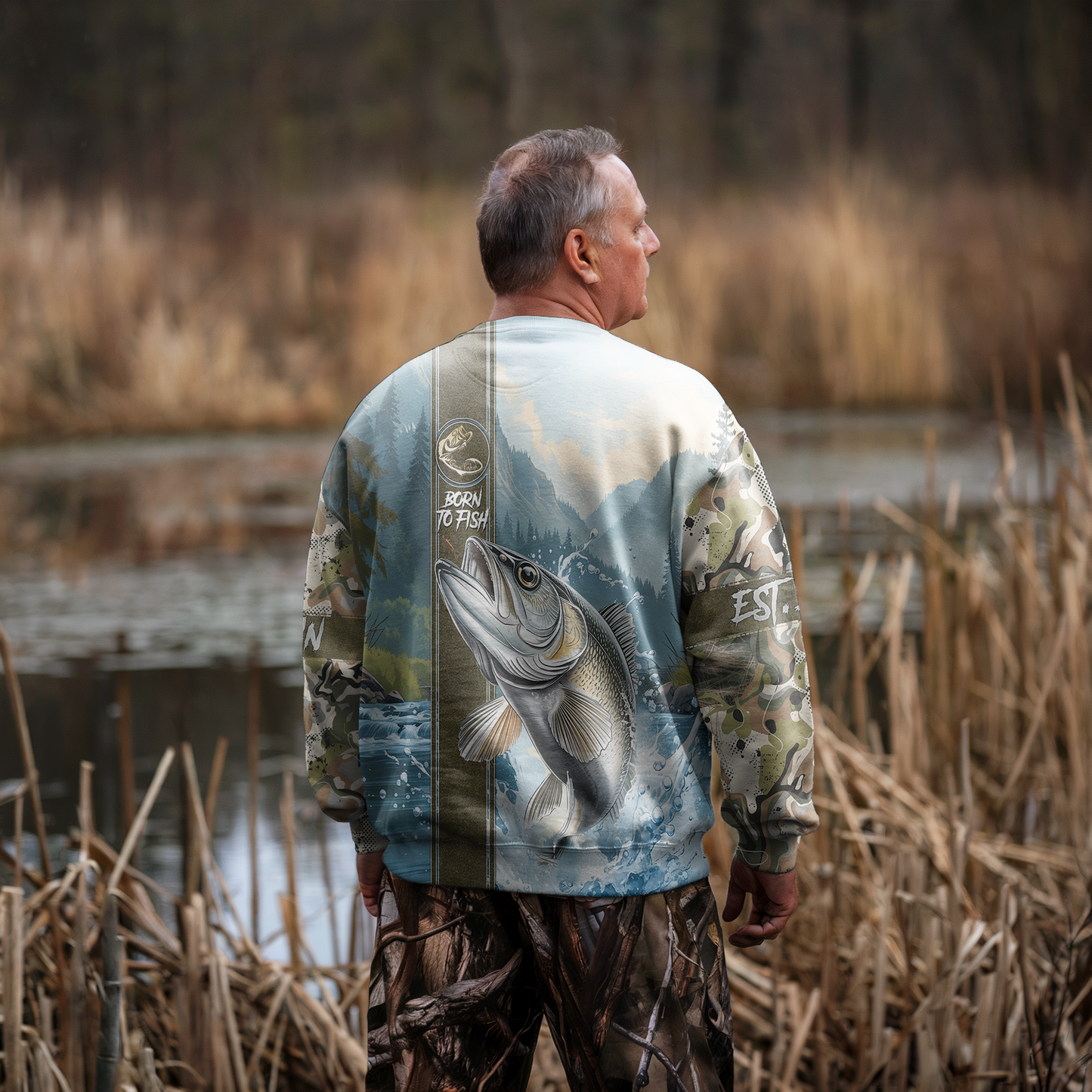 Walleye Warrior Personalized Unisex Sweatshirt