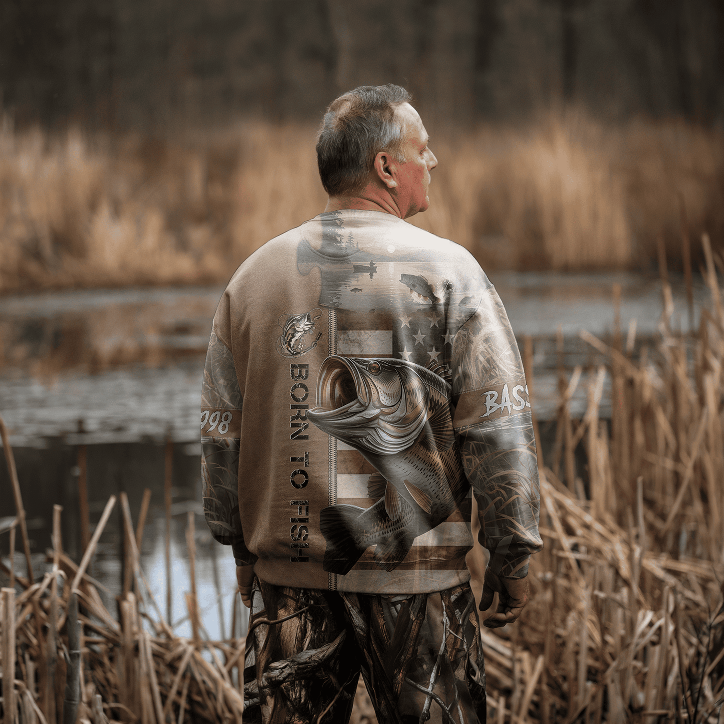 American Bass Patriot Personalized Unisex Sweatshirt