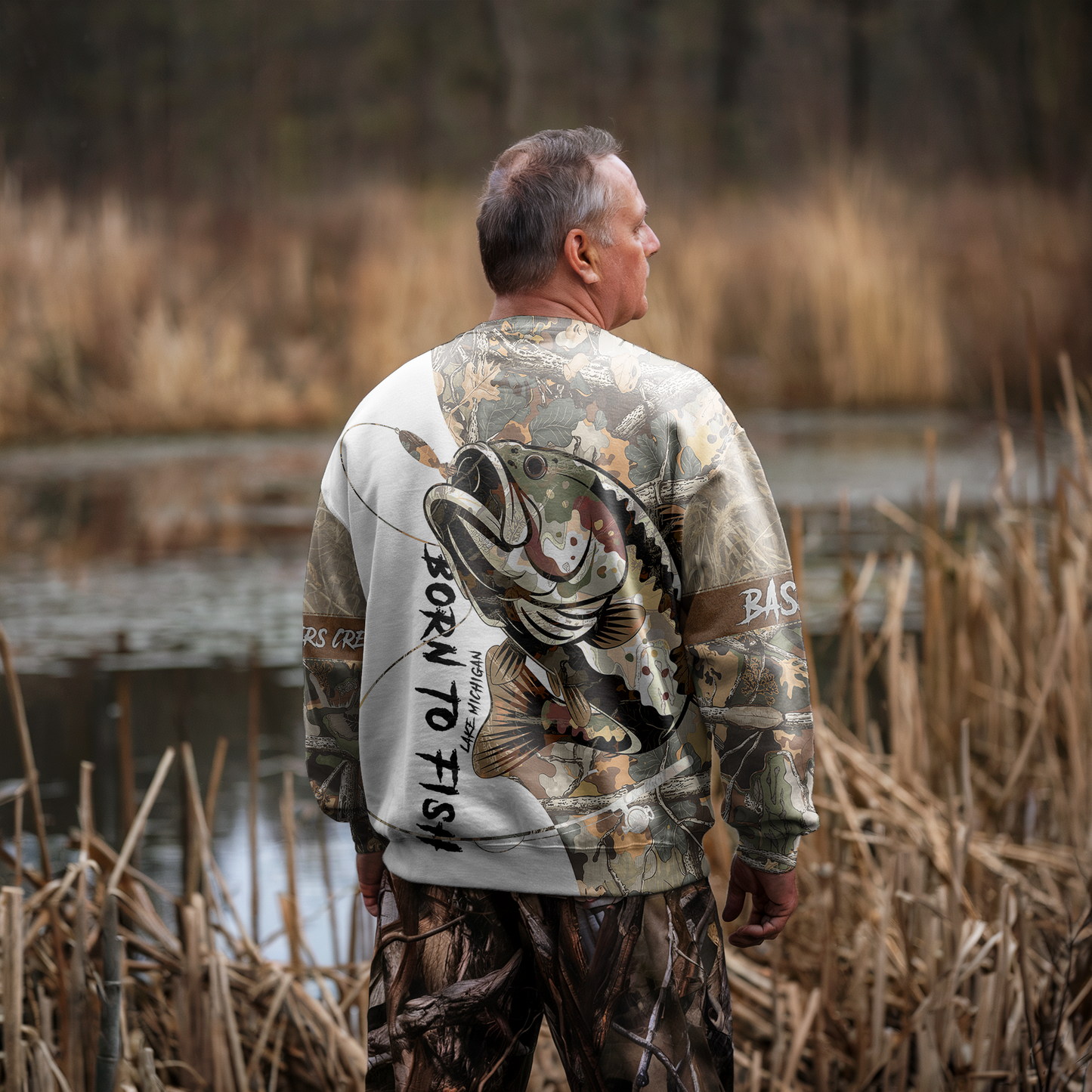 Bass Camo Warrior Personalized Unisex Sweatshirt