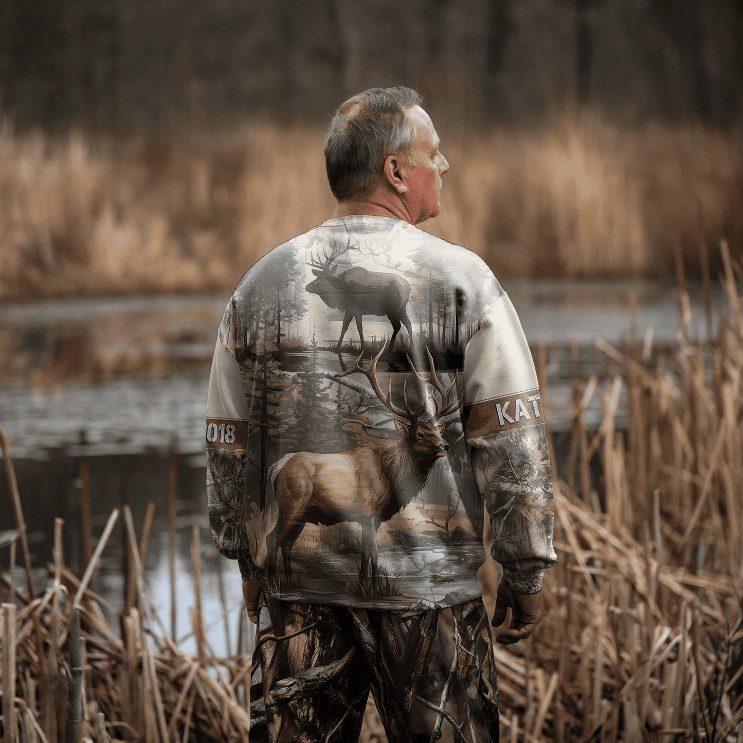 Whitetail Elk Wilderness Personalized Unisex Sweatshirt