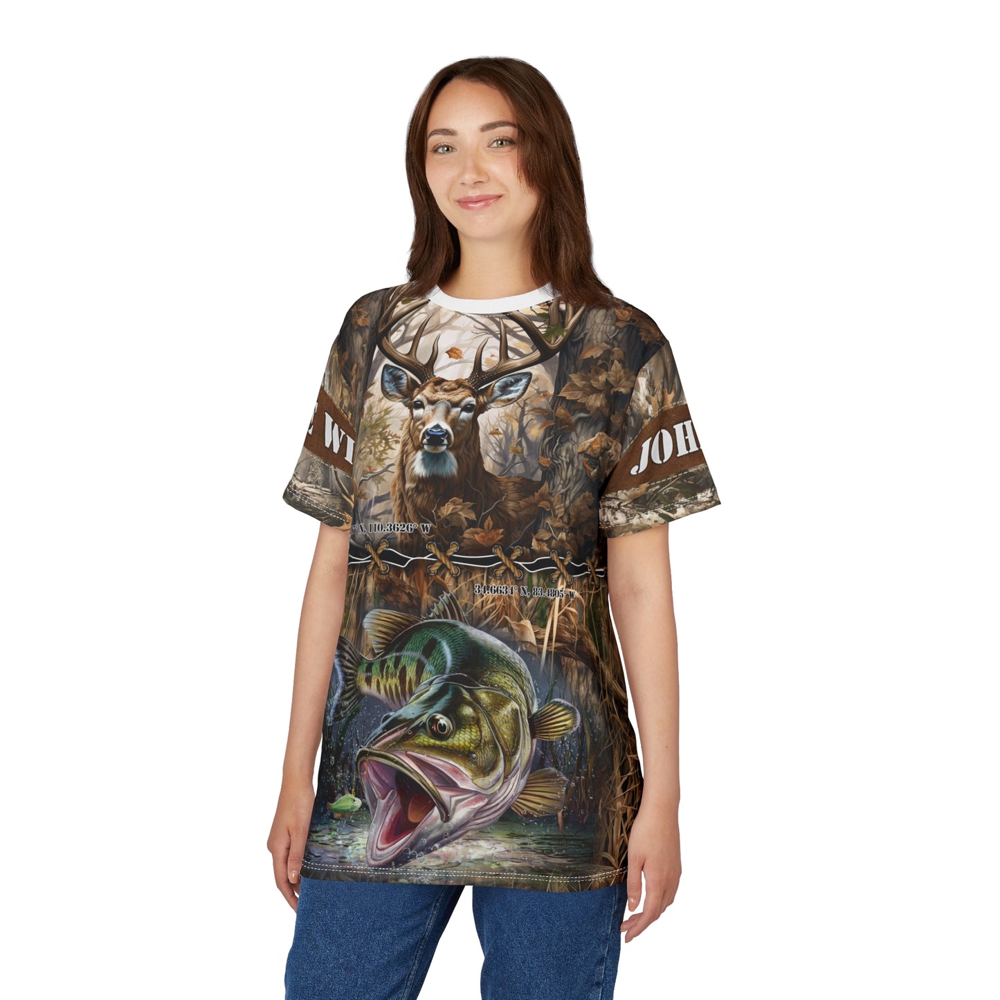 Wilderness Coordinates Personalized Unisex Cut & Sew Tee