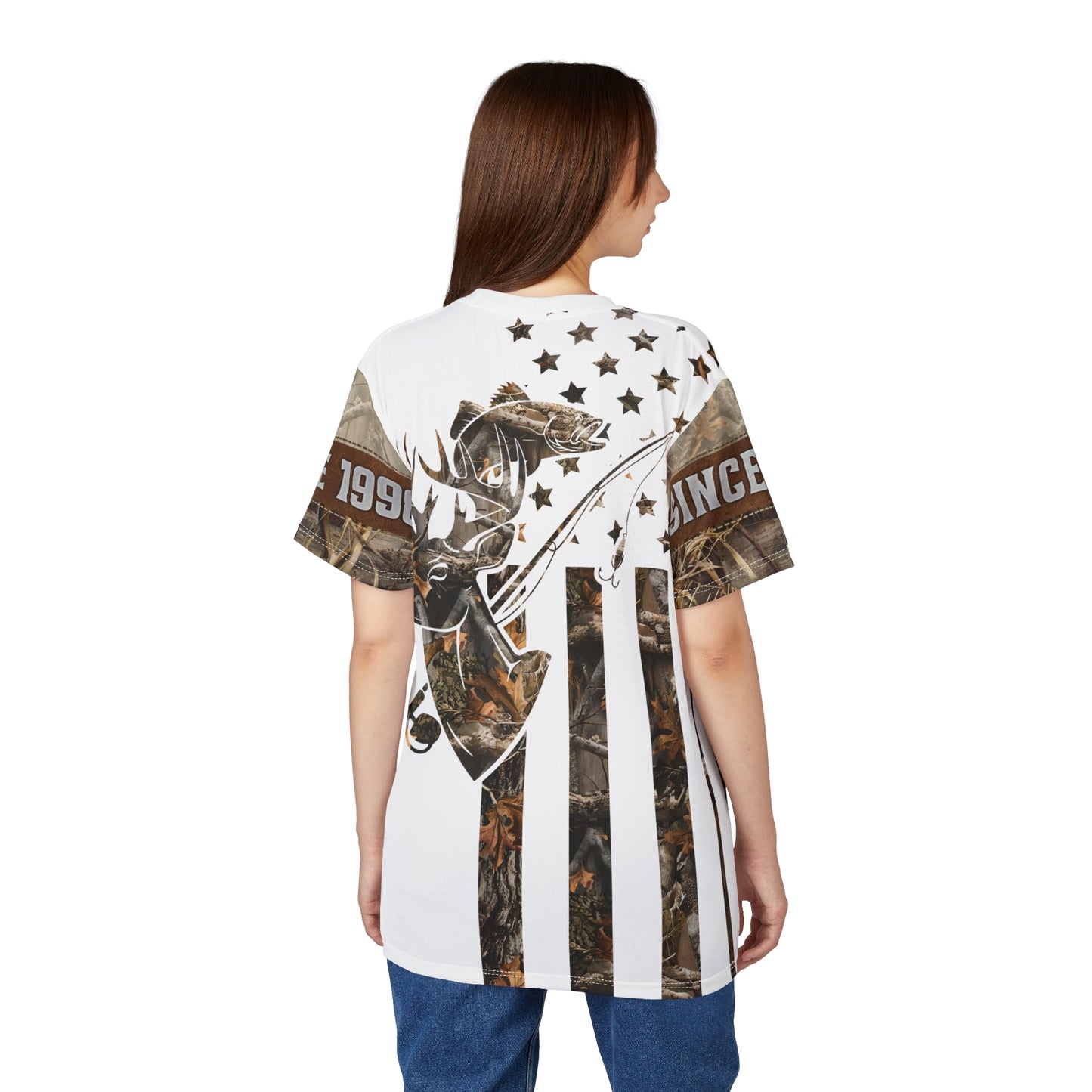 Wilderness Stars & Stripes Personalized Unisex Cut & Sew Tee