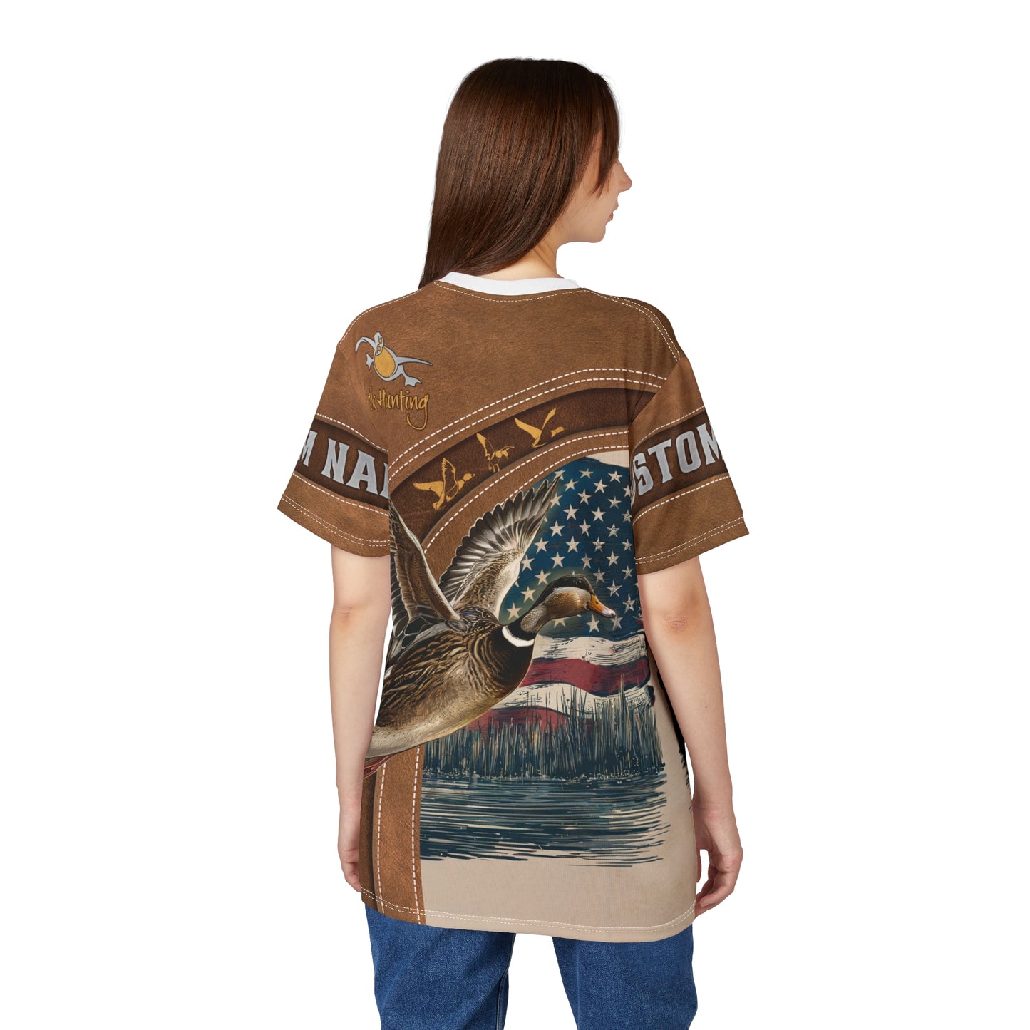 Duck Hunting Heritage Personalized Unisex Cut & Sew Tee