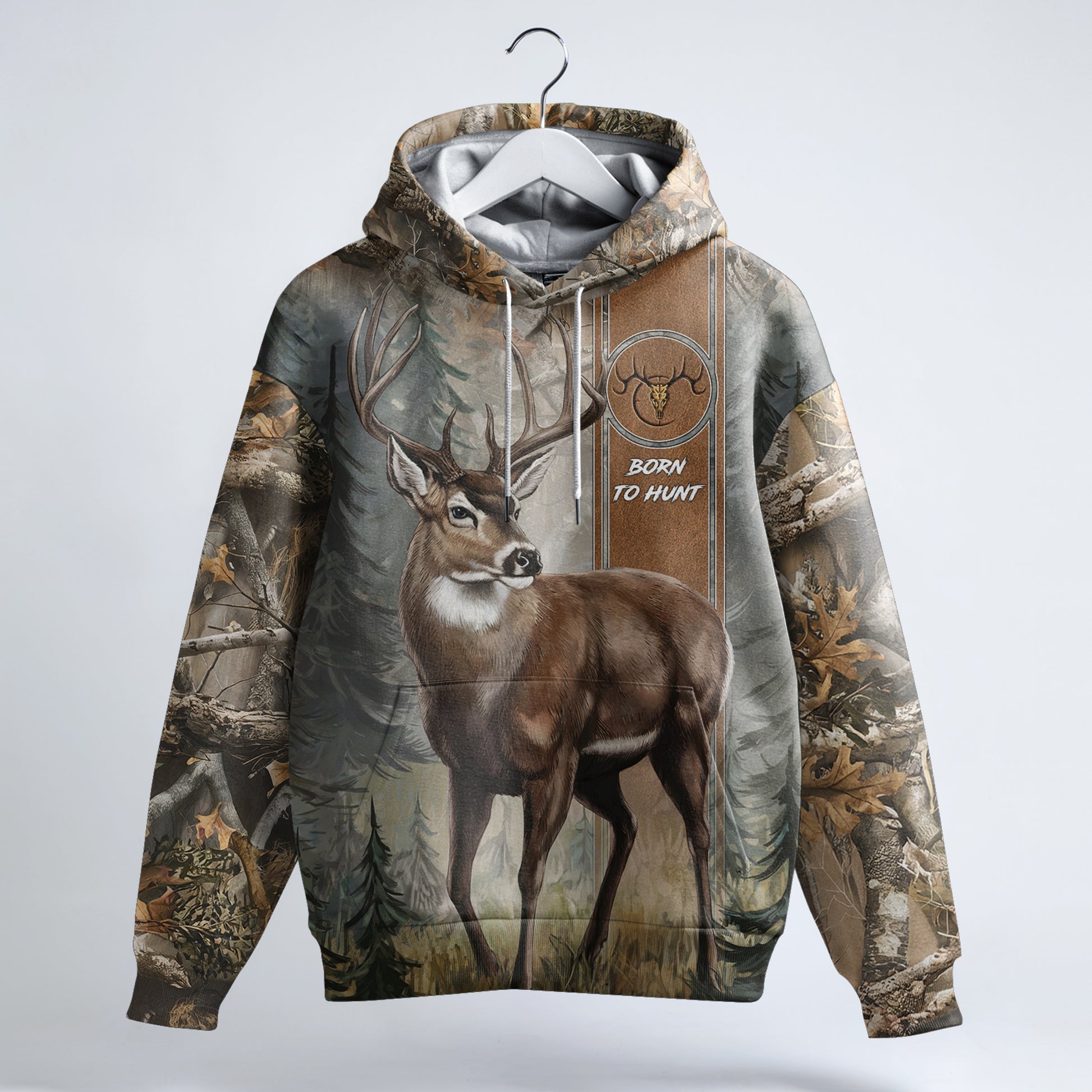 Majestic Buck Camo Hoodie - Born to Hunt - The Deerly