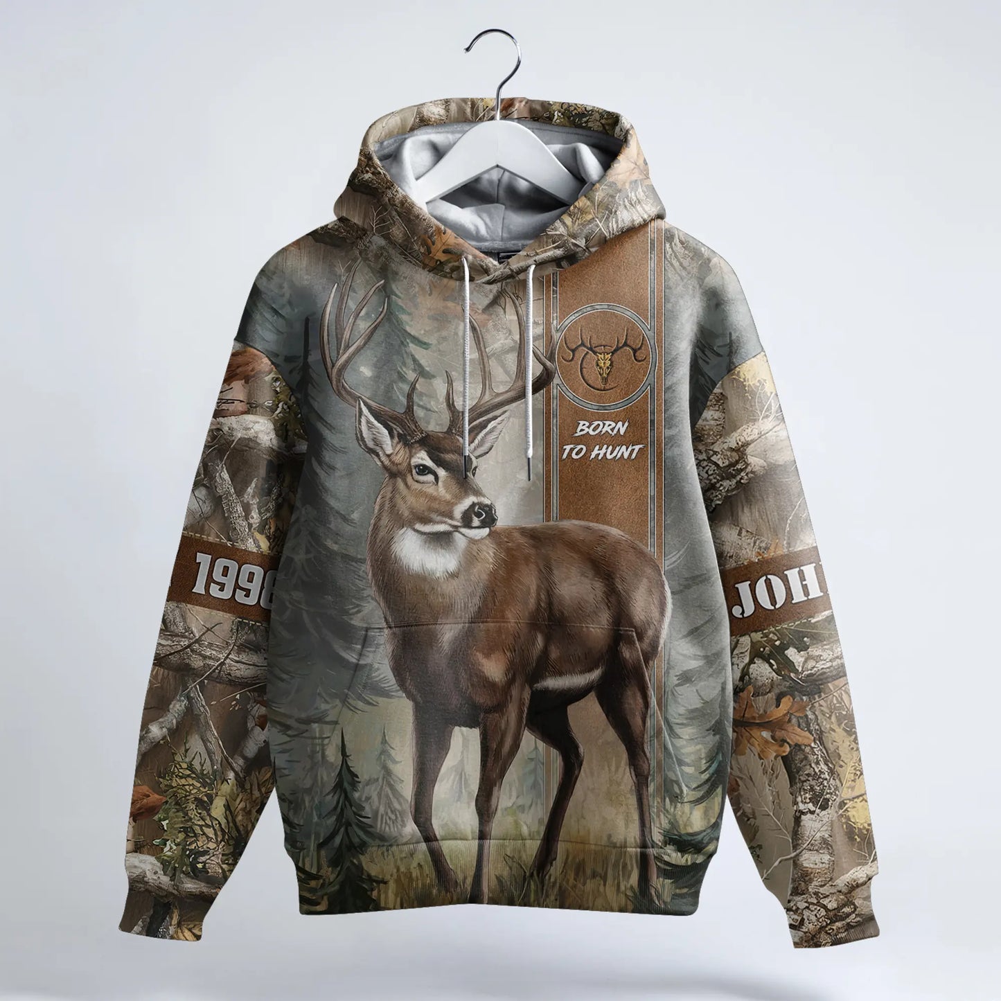 Whitetail Stalker Hunting Hoodie Personalized - The Deerly