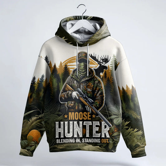 Moose Hunter: Wilderness Camo Hoodie - The Deerly