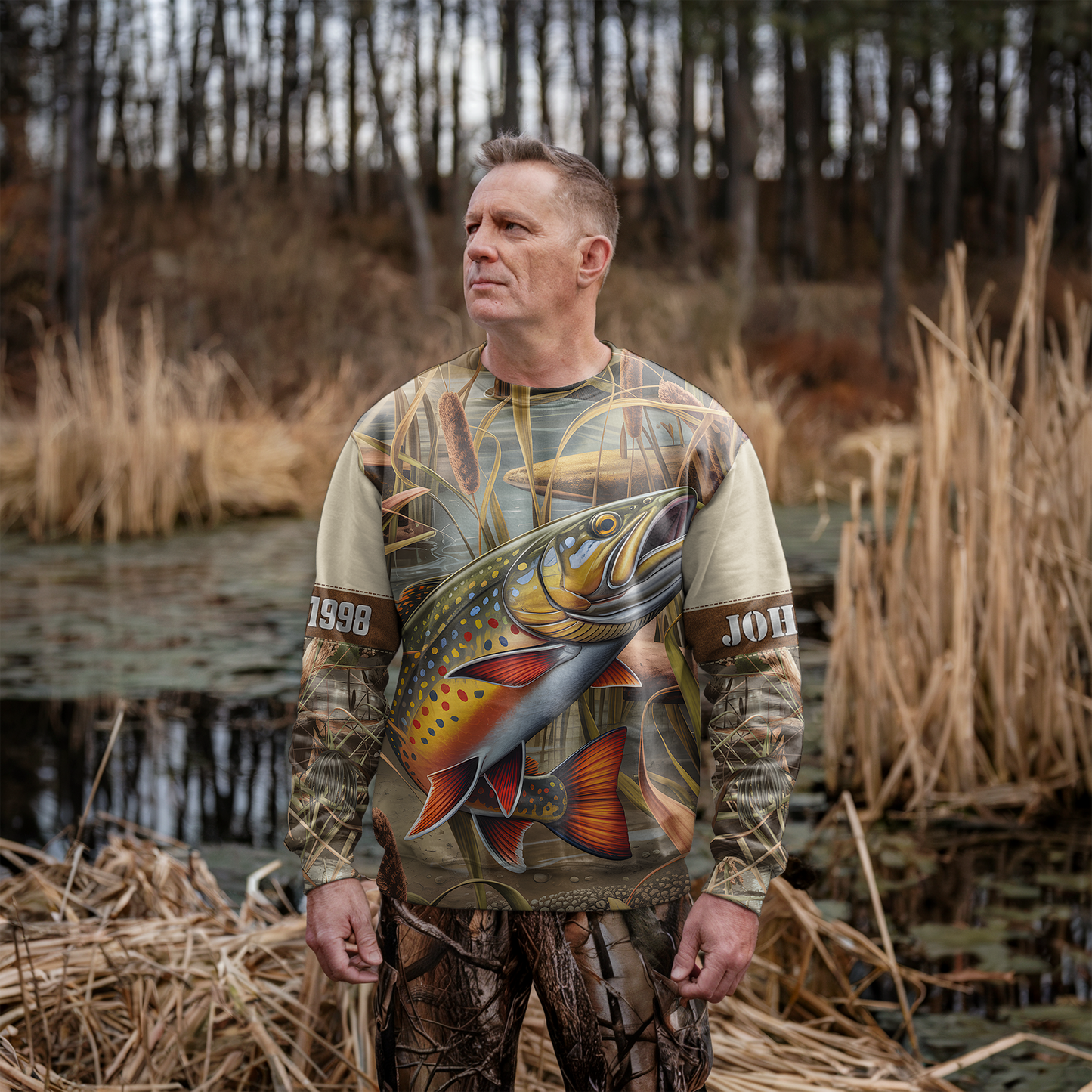 Brook Trout Wilderness Personalized Unisex Sweatshirt