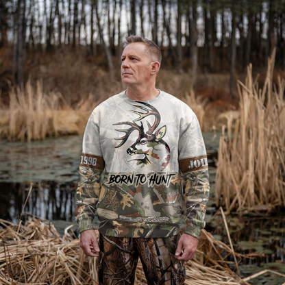 Buck Hunter Camo Personalized Unisex Sweatshirt