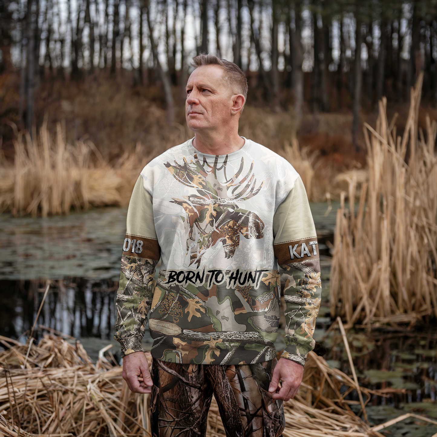 Bull Moose Camo Personalized Unisex Sweatshirt