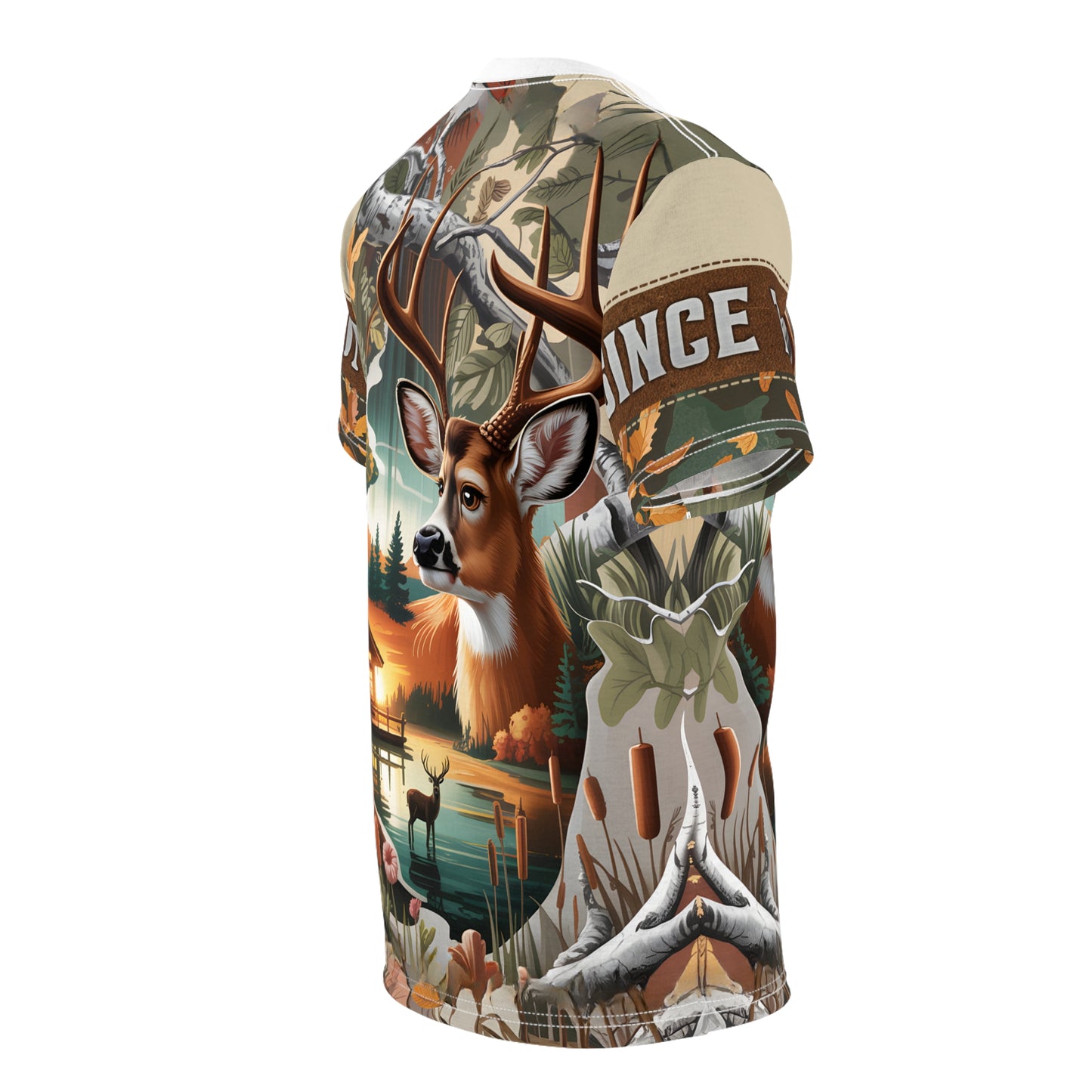 Lakeside Buck Retreat Personalized Unisex Cut & Sew Tee