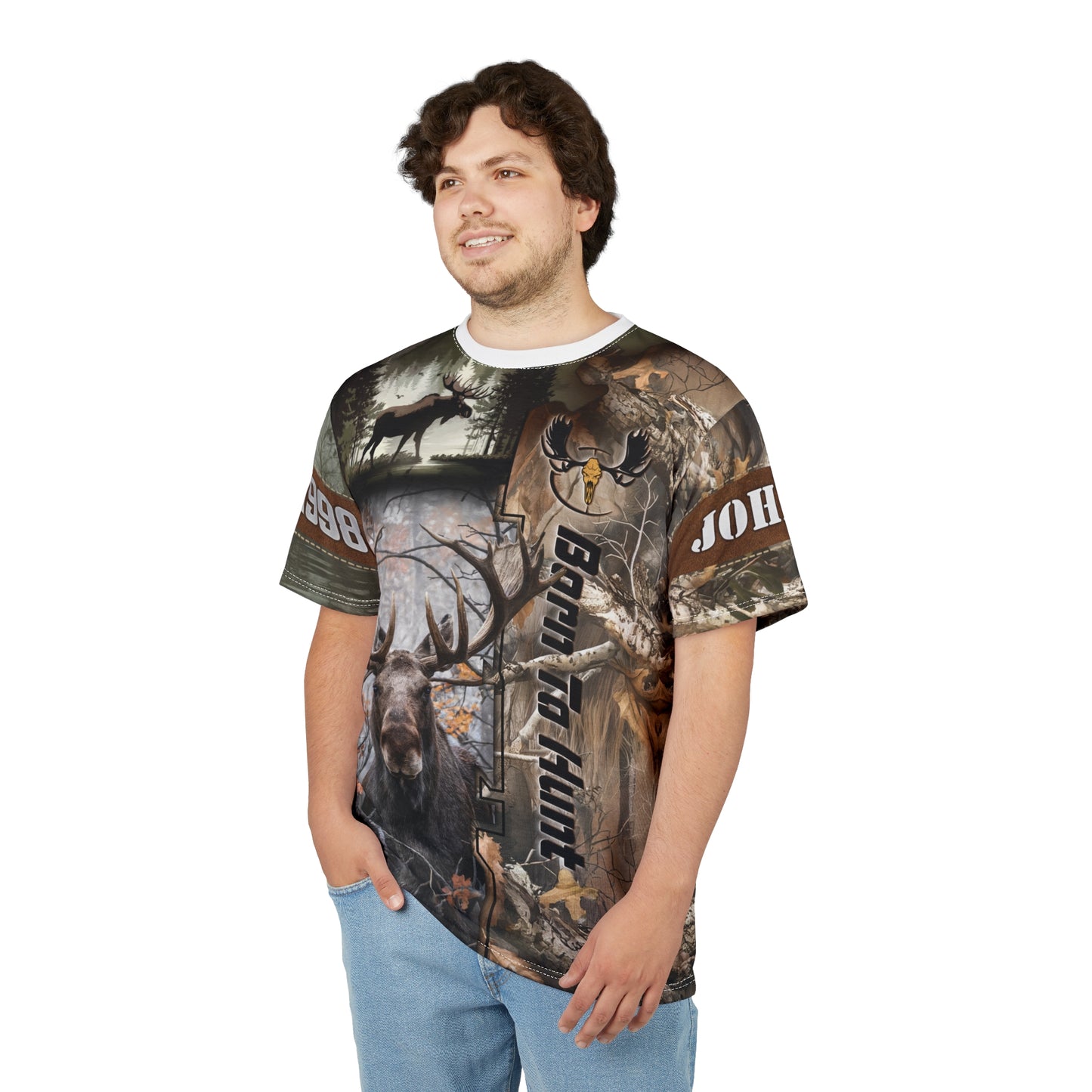 Moose Majesty Personalized Unisex Cut & Sew Tee