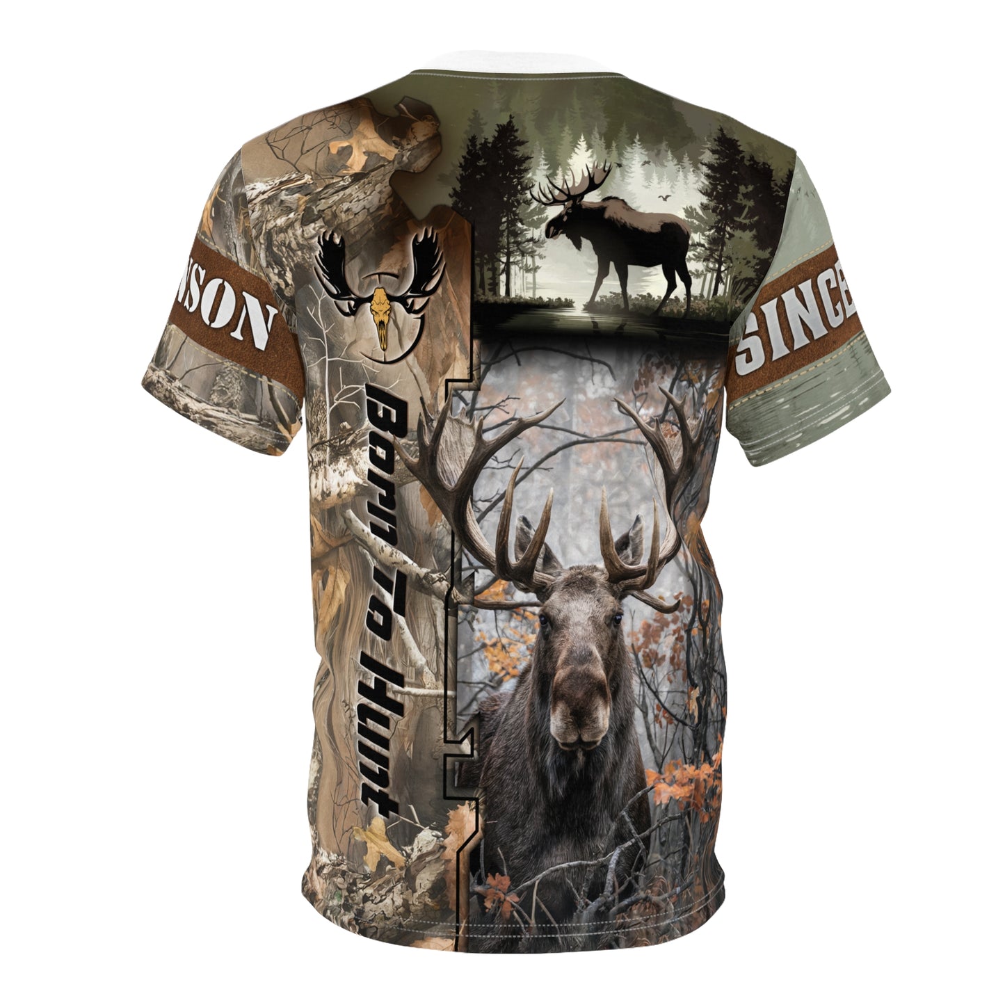 Moose Majesty Personalized Unisex Cut & Sew Tee