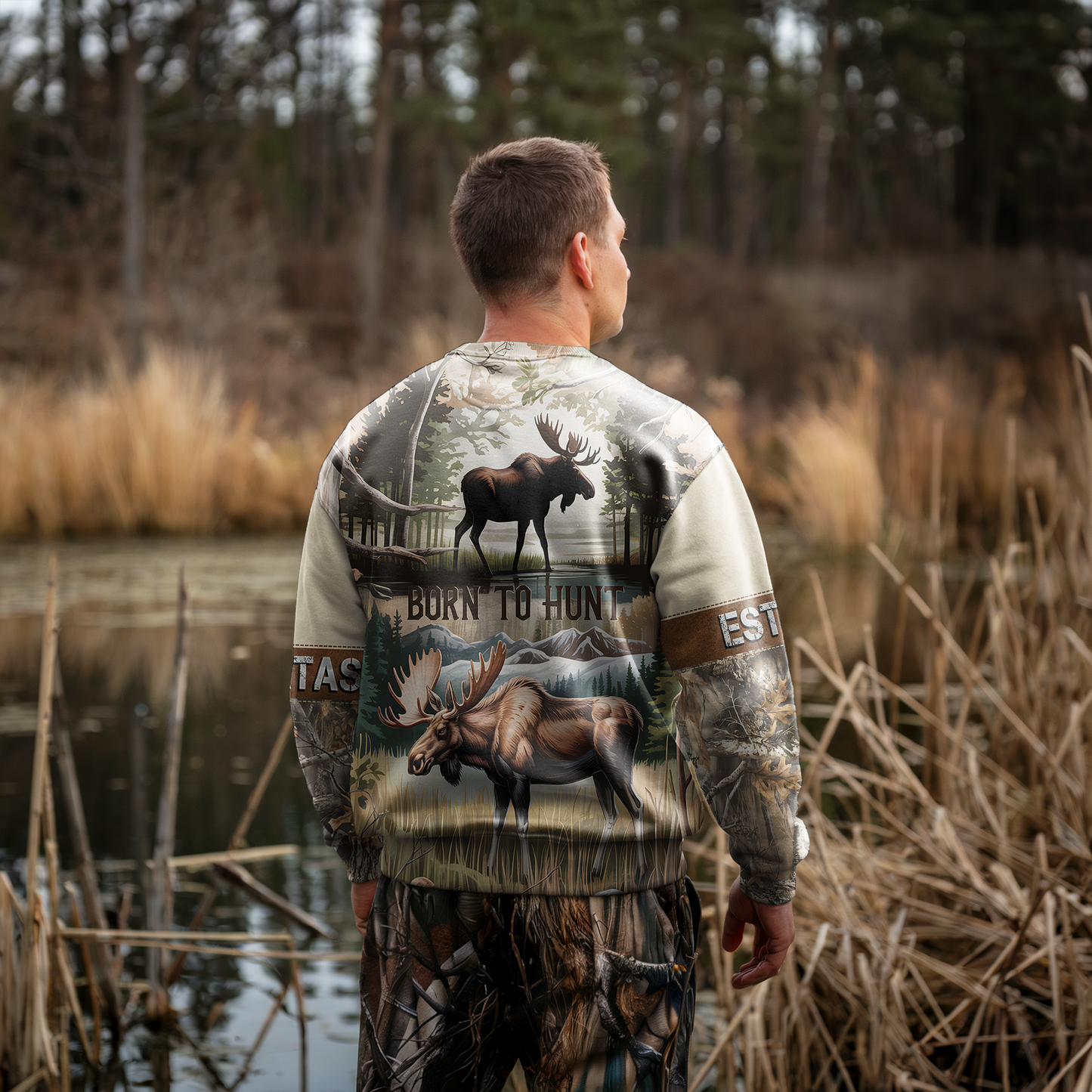 Bull Moose Wilderness Personalized Unisex Sweatshirt